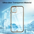 thumbnail image 2 of Case Compatible with iPhone 12 Pro Max Case Crystal Clear Transparent Design Back Bumper Shockproof Slim Fit Soft TPU Silicone Protective Phone Case Cover for iPhone 12 Pro Max, Black, 2 of 14