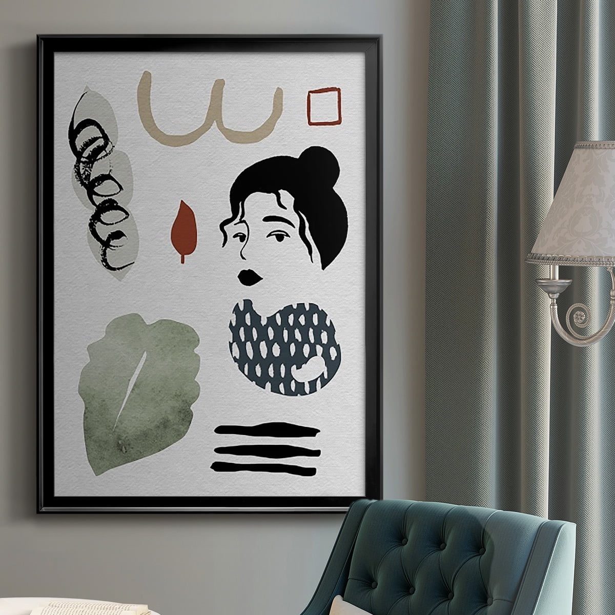 Collected Mindfulness IV Premium Framed Print, in Gold, Black, or Silver - Ready to Hang