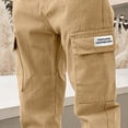 thumbnail image 5 of Kogui Dress Pants Boys Boys' School Uniform Twill Chino Khaki Pants, Flat Front, Comfortable Waistband with Zip Closure & Stretch Size 11-12 (Khaki,11-12 Years), 5 of 6