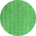thumbnail image 1 of Ahgly Company Indoor Round Abstract Emerald Green Contemporary Area Rugs, 7' Round, 1 of 4