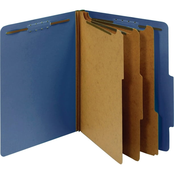 Pendaflex 3Divider Classification Folders, Dark Blue, 10 / Box