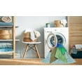 thumbnail image 2 of Ahgly Company Machine Washable Indoor Square Transitional Steel Blue Area Rugs, 6' Square, 2 of 7