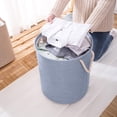 thumbnail image 4 of Organizadores de armario y almacenamiento Cesto de ropa sucia Cesto de ropa plegable Cesto de ropa sucia Asa de cuerda de sisal protectora para dormitorios universitarios Baño Dormitorio Cesto de ropa, 4 of 6