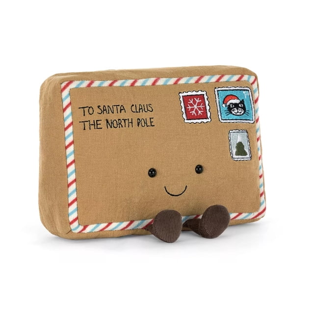Carta divertida de Jellycat de peluche a Papá Noel de 15 cm