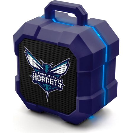 SOAR NBA Detroit Red Wings ShockBox LED Wireless Bluetooth Speaker-Charlotte Hornets
