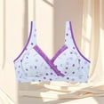thumbnail image 4 of Taqqpue Breastfeeding Bra,Floral Printed Cotton Pre Opening Button Breast Feeding Bra Maternity Sleep Bras with Lace Trim for Pregnant Women, 4 of 4