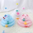 thumbnail image 2 of Reheyre Cat Turntable Toy 4 Level Amusement Plate Exercise Game Interactive Toy Kitten Tower Tracks Toy Cat Supplies, 2 of 8