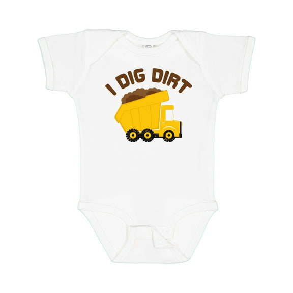 Inktastic I Dig Dirt Boys or Girls Baby Bodysuit