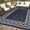 Black Blue/White, variant on Outdoor Rug,Reversible Boho Camping Rug,Waterproof Plastic Rug with Storage Bag For Camper Porch Balcony Backyard Picnic