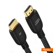 CableCreation 8K@60Hz Certified HDMI Cable 10FT, Braided HDMI 2.1 Cable High Speed 48Gbps 4K@120 144Hz eARC HDR HDCP 2.2 2.3, Compatible with TV, Nintendo Switch, Roku, Xbox, PS5, PS4, HDTV，Steam Deck