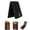 Black with print, variant on Andersene Wallet, Leather Money Clip Wallet,Comprehensive Security,One-Click Pop-Up，Built-In Id Window & Practical Money Clip, Lightweight Compact Purse, Easy To Carry For Travel And Outdoor Trips