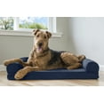 thumbnail image 3 of FurHaven Pet Products Quilted Memory Top Sofa Pet Bed for Dogs & Cats - Navy, Large, 3 of 13