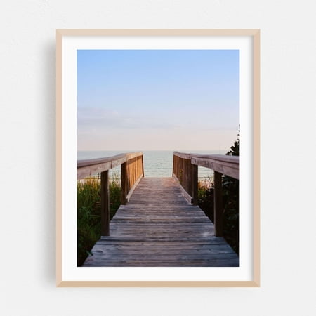 Santa Rosa Beach Florida Beach Boardwalk Seaside Coastal Fine Ocean Scenic Nature Poster Unframed Paper Print