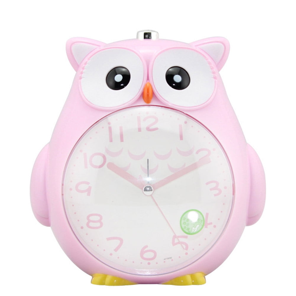 Flying Owl Alarm Clock Night Light Travel Table Desk 