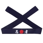 1pc Japanese Headband Ninja Printing Headband Cotton Karate Headband Athletic Headband Chef Accessories