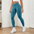 thumbnail image 2 of GPOECD Seamless Leggings for Women Butt Lifting Workout Low Rise Control Athletic Activewear Stretchy Yoga Pants for Women,01_Dark Green,M, 2 of 5