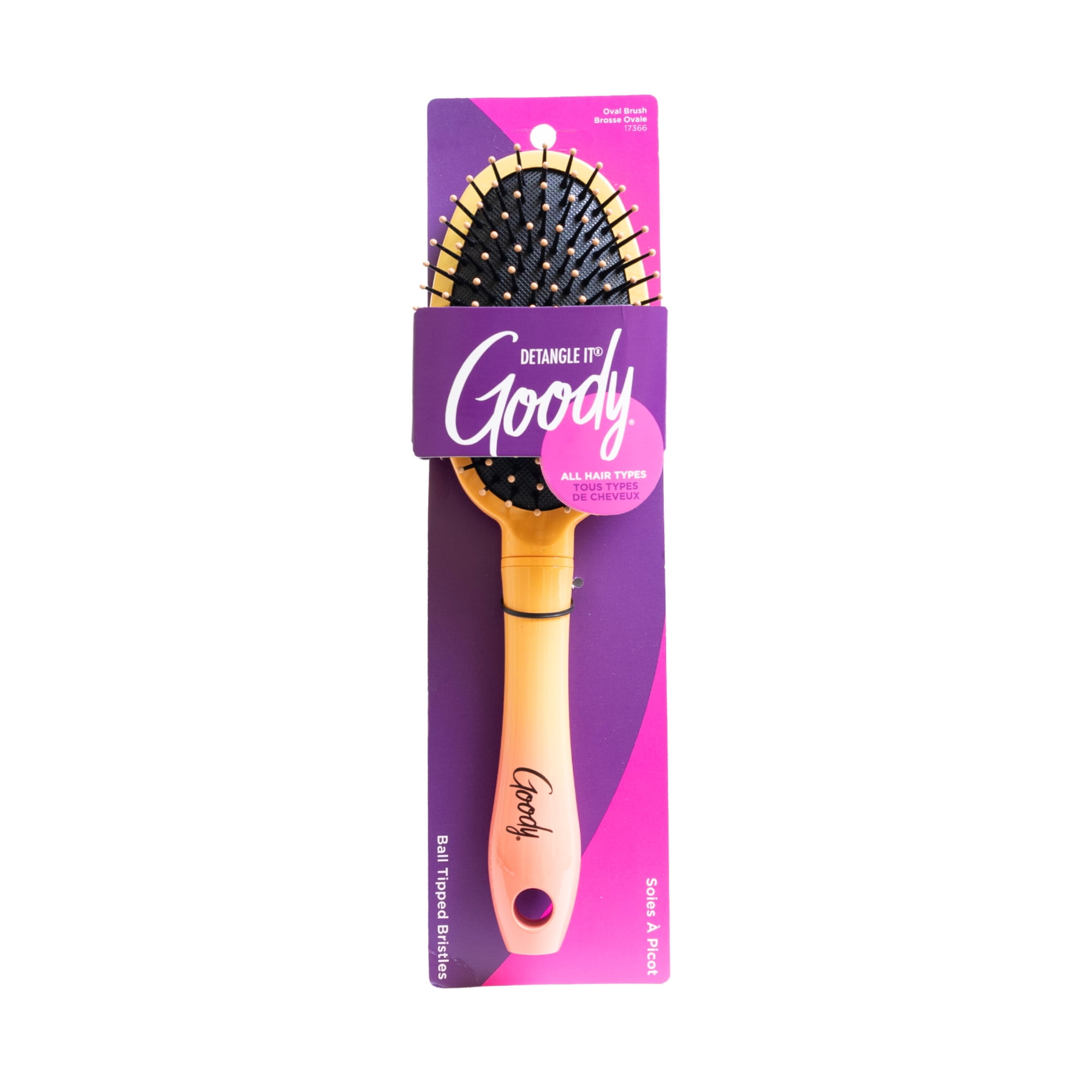 Goody Dream Detangle Oval Hair Brush with Flexible Bristles for All Hair Types