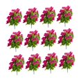 thumbnail image 3 of 12 piezas flores artificiales realistas realistas románticas elegantes flores de seda elegantes flores falsas para l porche del jardín de Rosa rojo, 3 of 9