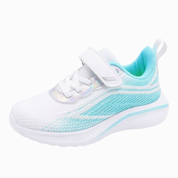 enyan Boys Sneakers Running Shoes Lightweight Sport Girl Athletic Shoes (Toddler/Little Kid/Big Kid) White,4.5