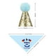 thumbnail image 2 of Sombrero de toalla con baba para mascotas, pajarita, traje de fiesta, decoraciones de cumpleaños para perros, 2 of 5