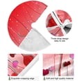 thumbnail image 2 of FMSHPON Romantic Heart Flowers Xmas Christmas Tree Skirt Stand Mat for Holiday Party Decoration Indoor Outdoor 48 inches, 2 of 6