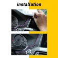 thumbnail image 4 of 6.5Ft Purple Car Interior Atmosphere Strip Wire Light Led Decor Lamp Accessories, 4 of 6