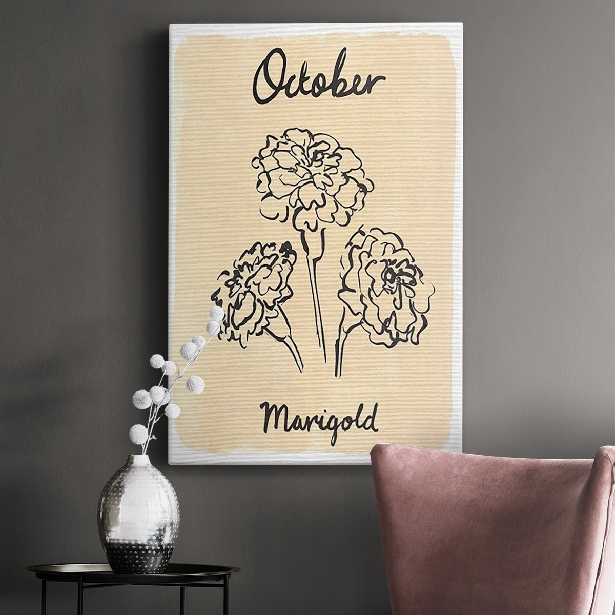 Birth Month X Premium Gallery Wrapped Canvas - Ready to Hang