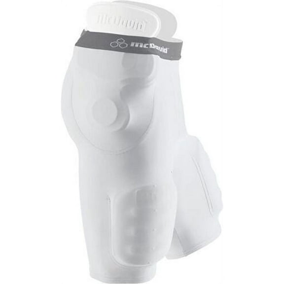 McDavid Girdle 750T Pro 5-Pocket Football 5 Pocket Compression Shorts White