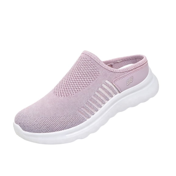 CHICVOMEY Comfort Women Sneakers Lightweight Slip On Sneakers Shock Absorbing Mesh Walking Shoes for Daily Outdoor & Indoor Home Use