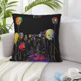 thumbnail image 6 of ZICANCN Skulls Death Man Blindfold Decorative Throw Pillow Covers , Couch Sofa Decorative Knit Pillow Covers for Living Room Farmhouse 22"x22", 6 of 8