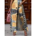 thumbnail image 4 of Camisas con estampado vintage para mujer, blusas asimétricas sexys con abertura, camisetas largas de moda 2024, blusas elegantes informales holgadas para oficina y fiestas, 4 of 4