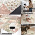 thumbnail image 4 of Entryway Runner Rug 19.7''x63'', Spring Floral Checkered Indoor Outdoor Front Door Mat with Non-Slip Rubber, Farmhouse Botanical Plaid Absorbent Runner Doormat for Hallway Kitchen Back Door Entrance, 4 of 9