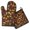 Autumn Fall Leaves Pattern, variant on Autumn Fall Leaves Pattern Kitchen Oven Mitt and Pot Holder Sets 2 Pcs for Baking, Cooking and Grilling, Heat Resistant Up To 392 °F