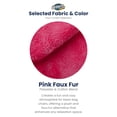 thumbnail image 2 of Ultimate Sack 5000 5-Foot Bean Bag Chair Oversized Foam Lounger, Pink Fur Cover, 2 of 8