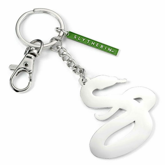Harry Potter Slytherin Snake and Bar Charm Keyring