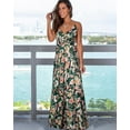 thumbnail image 2 of MINTLIMIT Women's Sexy Deep V-Neck Backless Floral Print Maxi Party Long Boho Maxi Dress, 2 of 5
