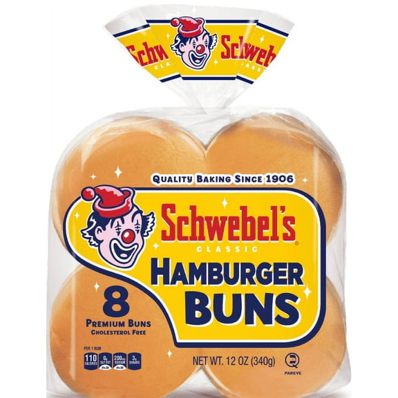 Schwebel's  Hamburger  Buns 8ct, 12oz.