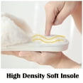 thumbnail image 3 of Womens Soft Plush Fuzzy Slippers Open Toe Warm Comfy Indoor Outdoor Shoes, 3 of 7