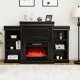thumbnail image 3 of 70 Inch Modern Fireplace Media Entertainment Center Sturdy MDF Large Storage Bookcase Multipurpose 2-in-1 Classic TV Stands My Lux Decor Round, 3 of 9