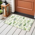 thumbnail image 4 of Green Leaf Front Door Rugs 2x3 ft Spring Plant Branch Gradient Abstract Shadow Small Rug for Entryway Non Slip Washable Bathroom Door Mat Absorbent Floor Mat for Indoor Entrance, 4 of 9