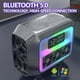 thumbnail image 5 of Altavoz Bluetooth Altavoz Estéreo Cargador Inalámbrico Almohadilla Luz LED Despertador Estación de Carga Rápida para Teléfono Inteligente B, 5 of 5