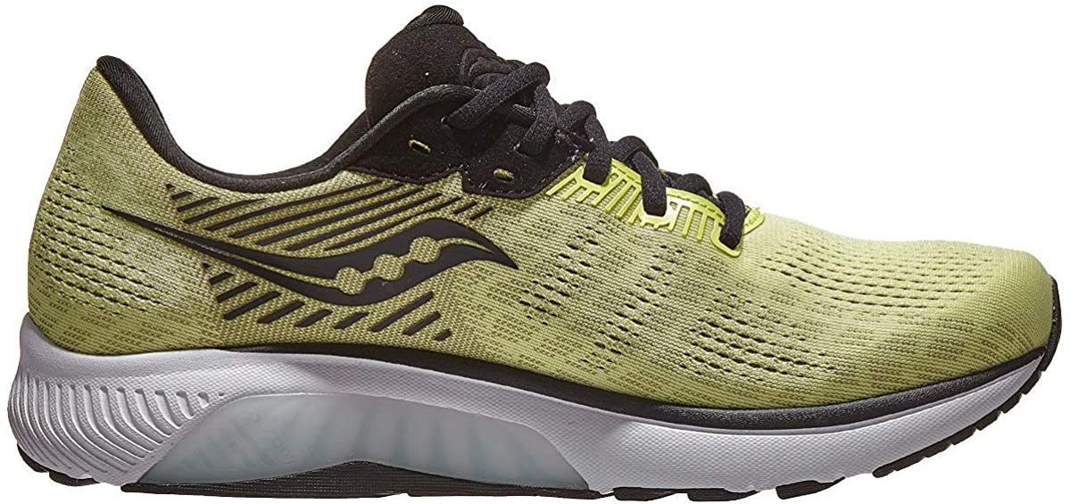 SAUCONY Guide 14 Running Shoe Mens Size 12.5 Neon Orange Green Black S20654-66 Saucony Mens Guide 14 Running Shoe - Key Lime/Gravel - 12.5  main image 2