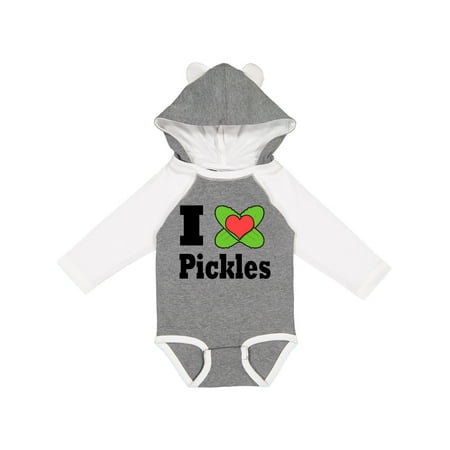 

Inktastic I heart pickles Gift Baby Boy or Baby Girl Long Sleeve Bodysuit