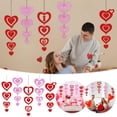 thumbnail image 2 of Valentine Heart Tassel Hanging Decor 5-String Pack 1 m Each For Windows Trees Backdrops Ceiling Decoration, 2 of 9