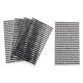 thumbnail image 1 of 5 Pcs Crystal Rhinestone Self Adhesive Gem Embellishment stickers self adhesive Stickers Black 4mm, 1 of 8