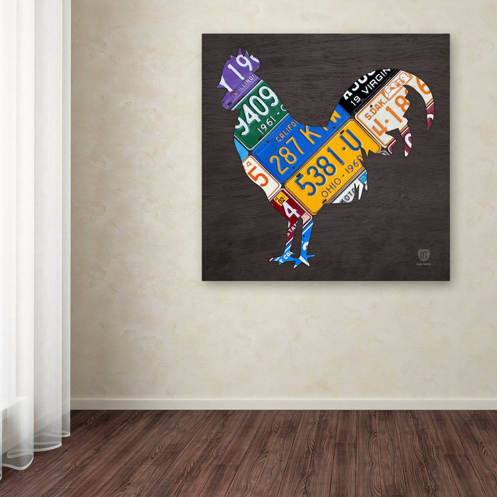 Trademark Fine Art 'Rooster' Canvas Art by Design Turnpike