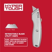 Hyper Tough 7.75 Inch Retractable Utility Knife with Blade Storage