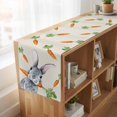 thumbnail image 6 of Table Runners 108 Inches Long Dress Scarves, Grey Bunny Easter Farmhouse Coffee/Dining/Kitchen Table Runner for Living Room, Rabbits Spring Botanical Carrots 13x108 Inch, 6 of 9