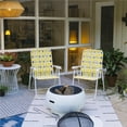 thumbnail image 5 of Novogratz Poolside Gossip, Priscilla Folding Chairs, 2-Pack, Yellow, 5 of 10