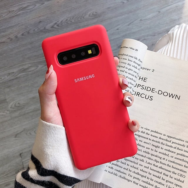 Funda de silicona líquida para Samsung Galaxy S10, S9, S8 Plus, Note 9, 8, S10 +, S8 +, S9 +, S10e, Note 9, funda protectora trasera QYM unisex